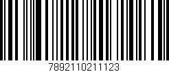 Código de barras (EAN, GTIN, SKU, ISBN): '7892110211123'