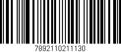 Código de barras (EAN, GTIN, SKU, ISBN): '7892110211130'