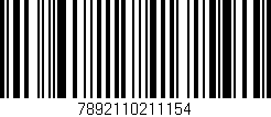 Código de barras (EAN, GTIN, SKU, ISBN): '7892110211154'