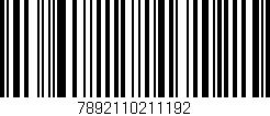 Código de barras (EAN, GTIN, SKU, ISBN): '7892110211192'