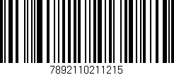 Código de barras (EAN, GTIN, SKU, ISBN): '7892110211215'