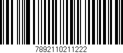 Código de barras (EAN, GTIN, SKU, ISBN): '7892110211222'
