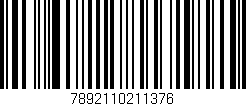Código de barras (EAN, GTIN, SKU, ISBN): '7892110211376'