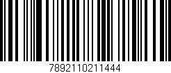 Código de barras (EAN, GTIN, SKU, ISBN): '7892110211444'