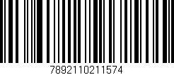 Código de barras (EAN, GTIN, SKU, ISBN): '7892110211574'