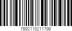 Código de barras (EAN, GTIN, SKU, ISBN): '7892110211796'