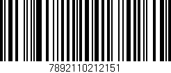 Código de barras (EAN, GTIN, SKU, ISBN): '7892110212151'