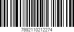 Código de barras (EAN, GTIN, SKU, ISBN): '7892110212274'