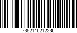 Código de barras (EAN, GTIN, SKU, ISBN): '7892110212380'