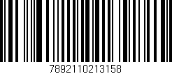 Código de barras (EAN, GTIN, SKU, ISBN): '7892110213158'