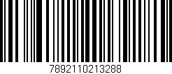 Código de barras (EAN, GTIN, SKU, ISBN): '7892110213288'
