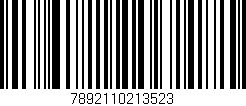 Código de barras (EAN, GTIN, SKU, ISBN): '7892110213523'