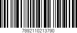 Código de barras (EAN, GTIN, SKU, ISBN): '7892110213790'