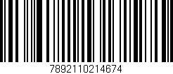 Código de barras (EAN, GTIN, SKU, ISBN): '7892110214674'