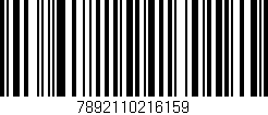 Código de barras (EAN, GTIN, SKU, ISBN): '7892110216159'