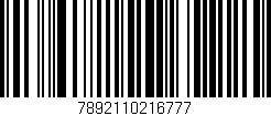 Código de barras (EAN, GTIN, SKU, ISBN): '7892110216777'