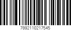 Código de barras (EAN, GTIN, SKU, ISBN): '7892110217545'