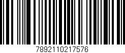 Código de barras (EAN, GTIN, SKU, ISBN): '7892110217576'
