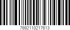 Código de barras (EAN, GTIN, SKU, ISBN): '7892110217613'