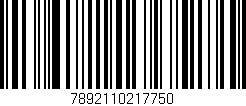 Código de barras (EAN, GTIN, SKU, ISBN): '7892110217750'