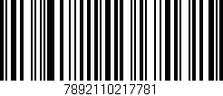 Código de barras (EAN, GTIN, SKU, ISBN): '7892110217781'