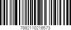 Código de barras (EAN, GTIN, SKU, ISBN): '7892110218573'