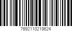 Código de barras (EAN, GTIN, SKU, ISBN): '7892110219624'