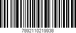 Código de barras (EAN, GTIN, SKU, ISBN): '7892110219938'