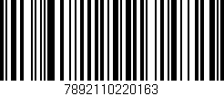 Código de barras (EAN, GTIN, SKU, ISBN): '7892110220163'