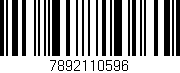 Código de barras (EAN, GTIN, SKU, ISBN): '7892110596'