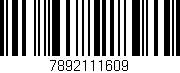 Código de barras (EAN, GTIN, SKU, ISBN): '7892111609'