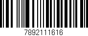 Código de barras (EAN, GTIN, SKU, ISBN): '7892111616'