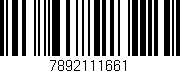 Código de barras (EAN, GTIN, SKU, ISBN): '7892111661'