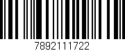 Código de barras (EAN, GTIN, SKU, ISBN): '7892111722'