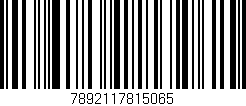 Código de barras (EAN, GTIN, SKU, ISBN): '7892117815065'