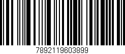 Código de barras (EAN, GTIN, SKU, ISBN): '7892119603899'