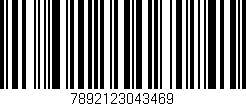 Código de barras (EAN, GTIN, SKU, ISBN): '7892123043469'