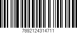 Código de barras (EAN, GTIN, SKU, ISBN): '7892124314711'