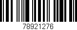 Código de barras (EAN, GTIN, SKU, ISBN): '78921276'