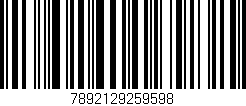 Código de barras (EAN, GTIN, SKU, ISBN): '7892129259598'