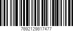 Código de barras (EAN, GTIN, SKU, ISBN): '7892129817477'
