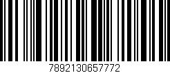 Código de barras (EAN, GTIN, SKU, ISBN): '7892130657772'