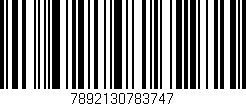 Código de barras (EAN, GTIN, SKU, ISBN): '7892130783747'