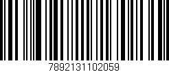 Código de barras (EAN, GTIN, SKU, ISBN): '7892131102059'