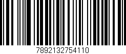 Código de barras (EAN, GTIN, SKU, ISBN): '7892132754110'