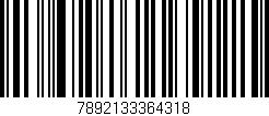 Código de barras (EAN, GTIN, SKU, ISBN): '7892133364318'