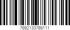 Código de barras (EAN, GTIN, SKU, ISBN): '7892133789111'