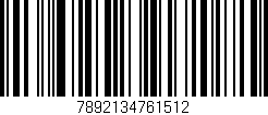 Código de barras (EAN, GTIN, SKU, ISBN): '7892134761512'