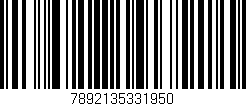 Código de barras (EAN, GTIN, SKU, ISBN): '7892135331950'