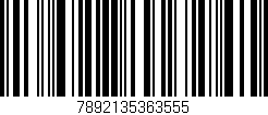 Código de barras (EAN, GTIN, SKU, ISBN): '7892135363555'